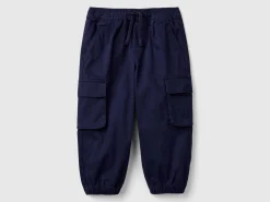 Cargo trousers with drawstring