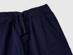 Cargo trousers with drawstring