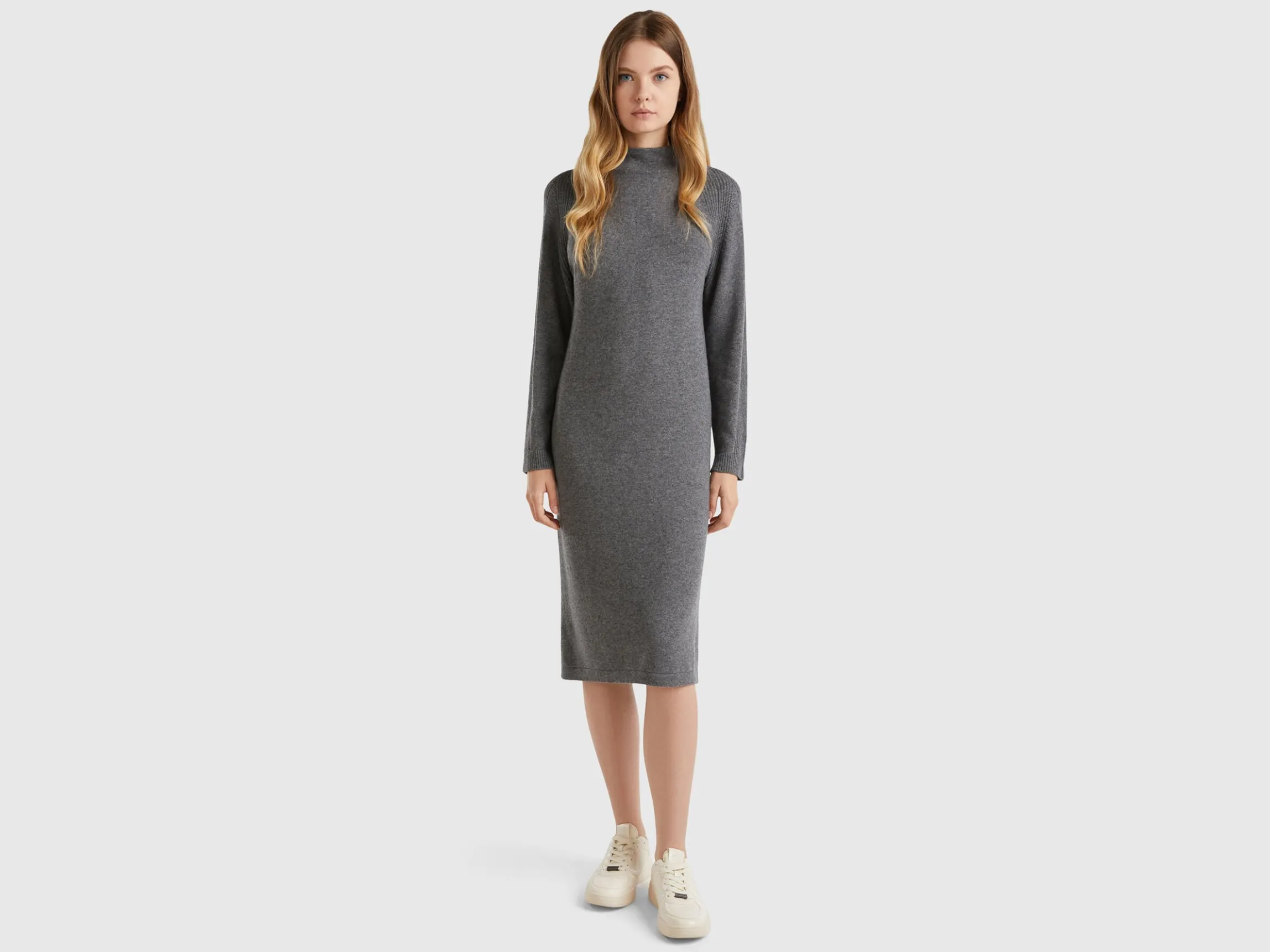 Cashmere blend midi dress