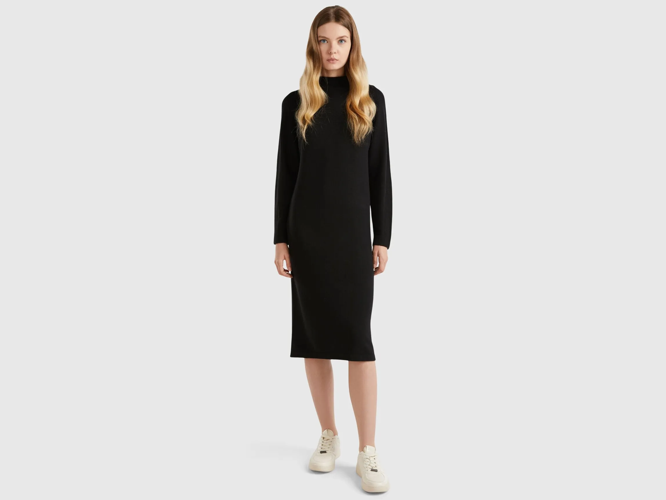 Cashmere blend midi dress