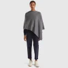 Cashmere blend poncho