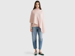 Cashmere blend poncho