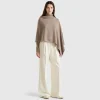 Cashmere blend poncho