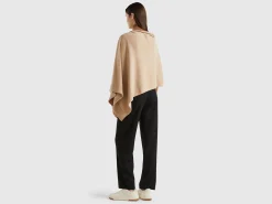 Cashmere blend poncho