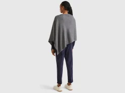 Cashmere blend poncho