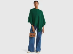 Cashmere blend poncho