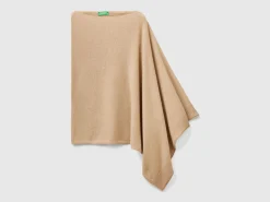 Cashmere blend poncho