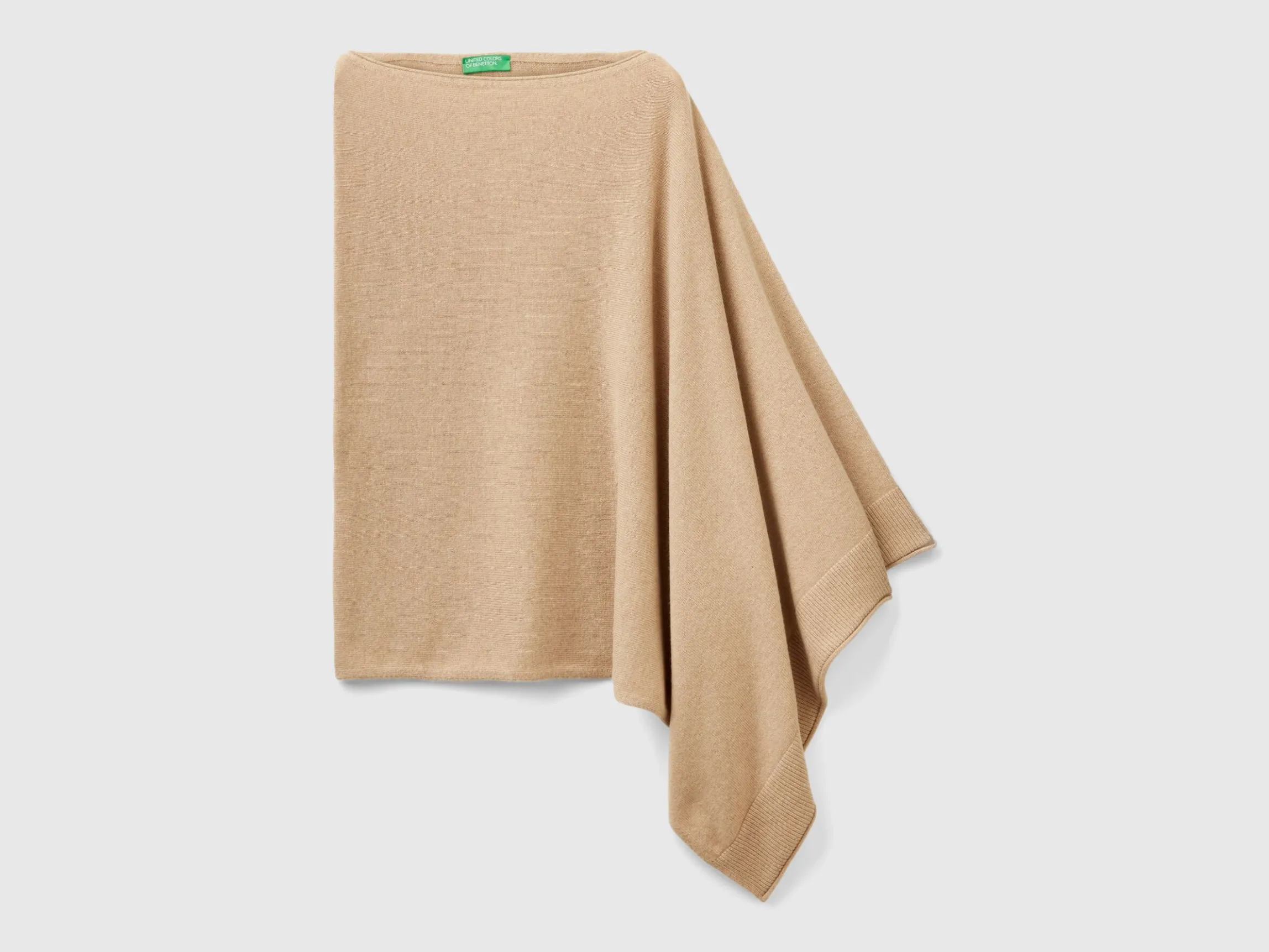 Cashmere blend poncho