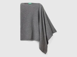 Cashmere blend poncho