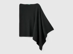 Cashmere blend poncho