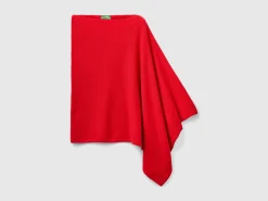 Cashmere blend poncho