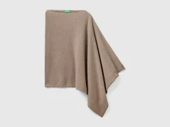 Cashmere blend poncho