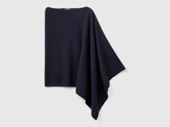 Cashmere blend poncho