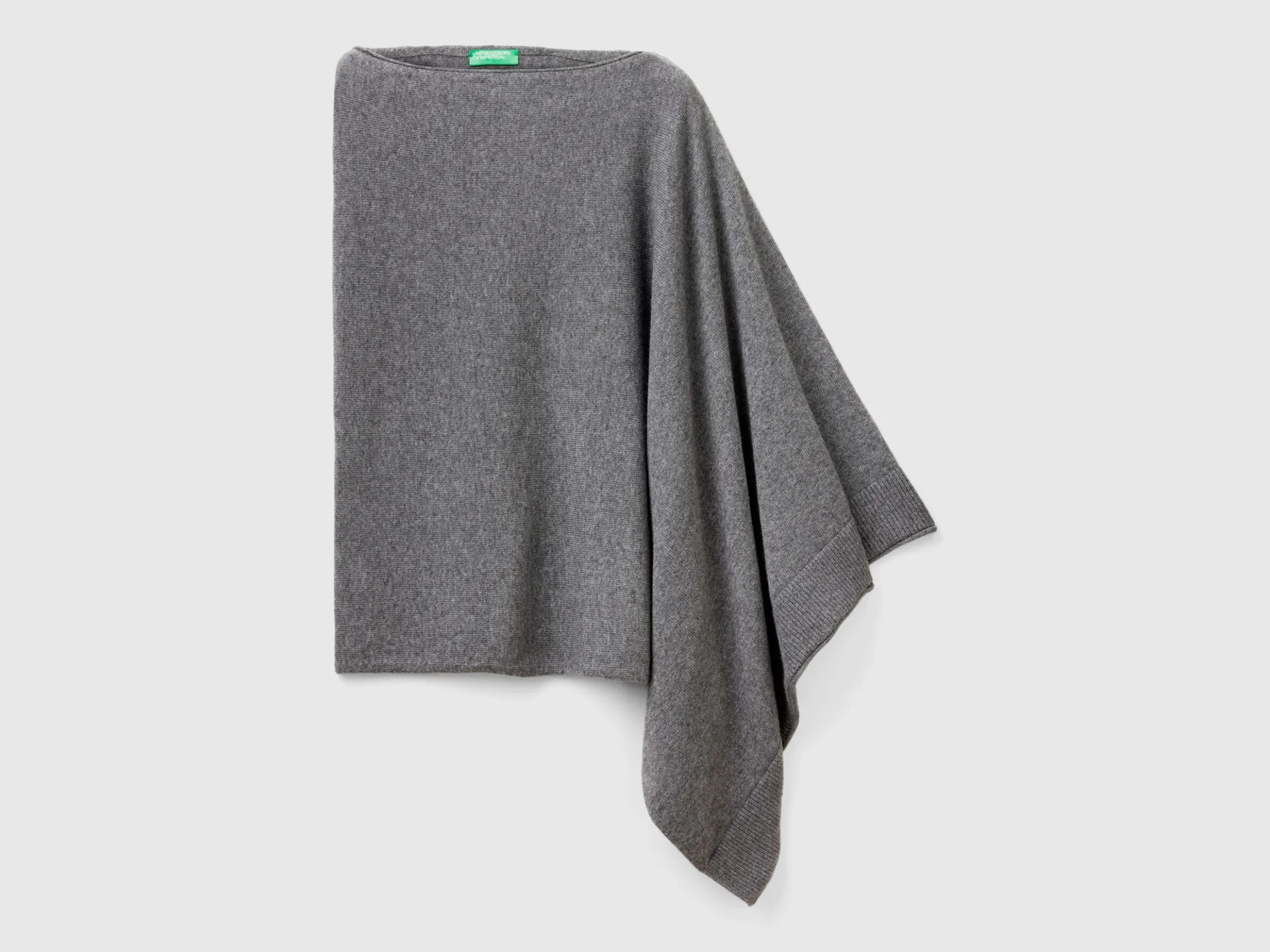 Cashmere blend poncho
