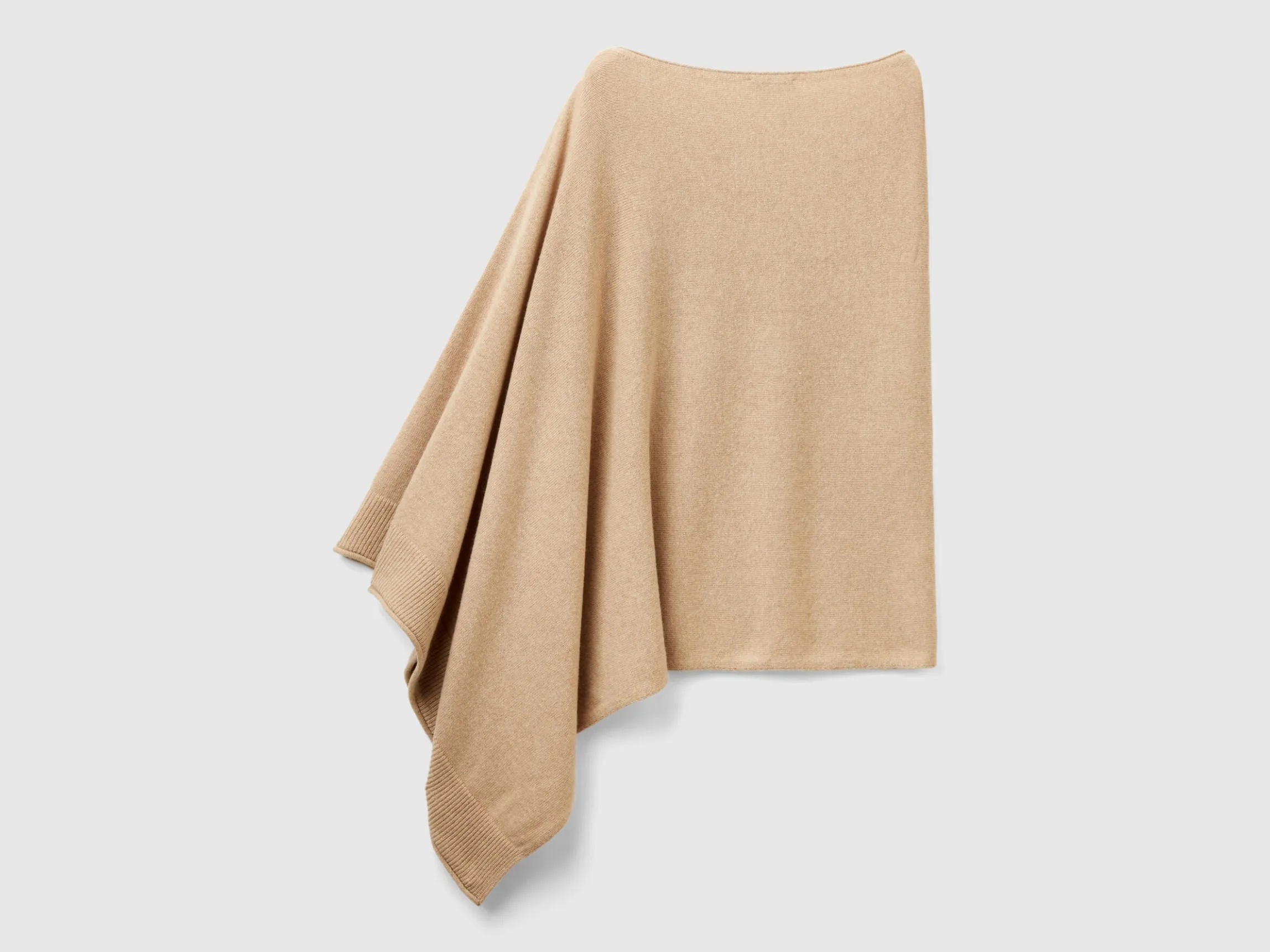 Cashmere blend poncho