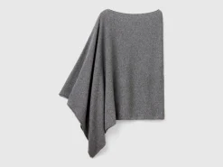 Cashmere blend poncho