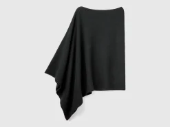 Cashmere blend poncho
