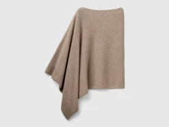 Cashmere blend poncho