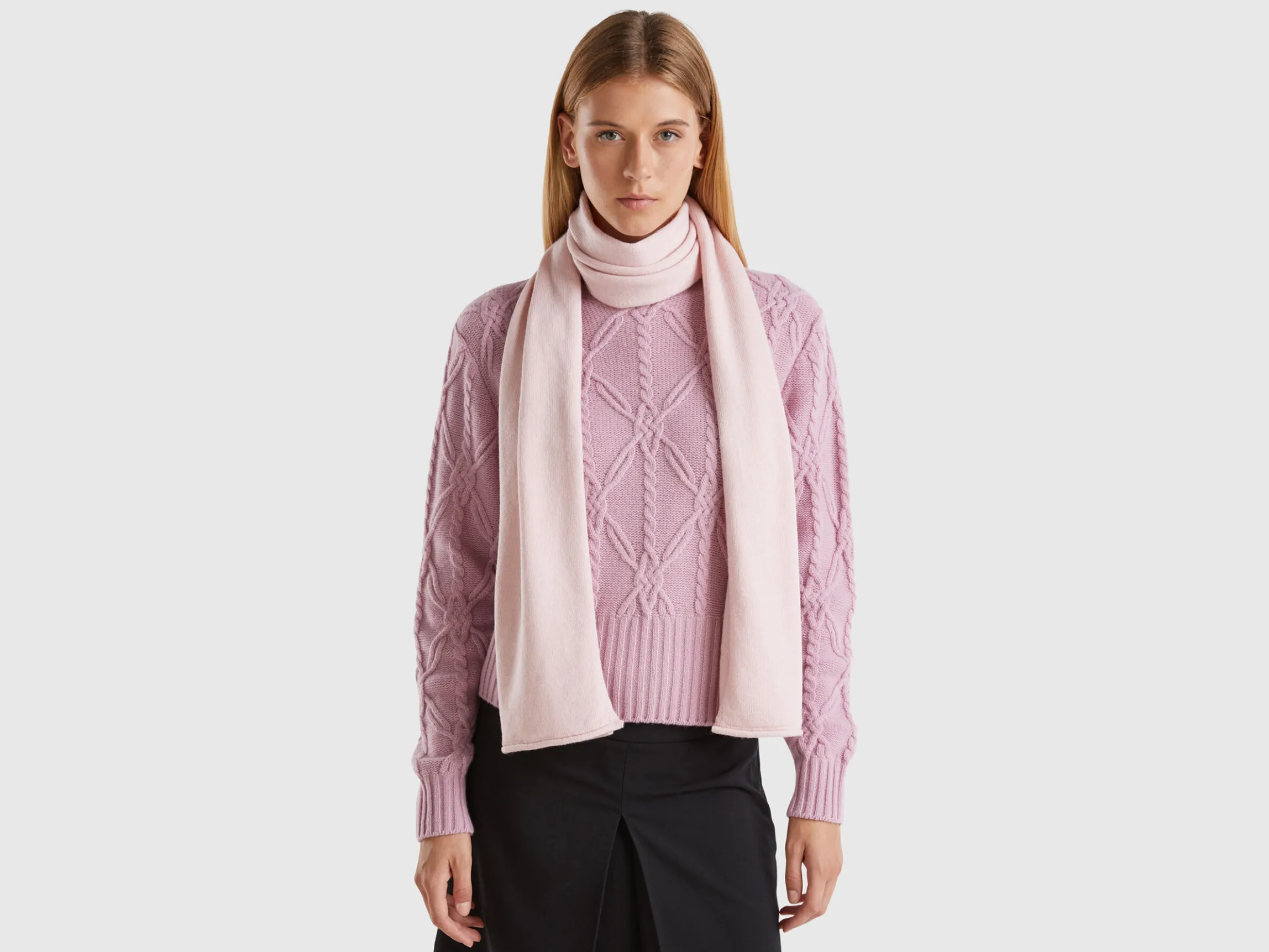 Cashmere blend scarf