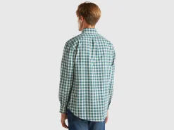 Check button-down shirt