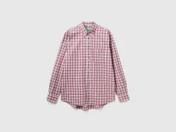 Check button-down shirt