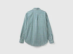 Check button-down shirt
