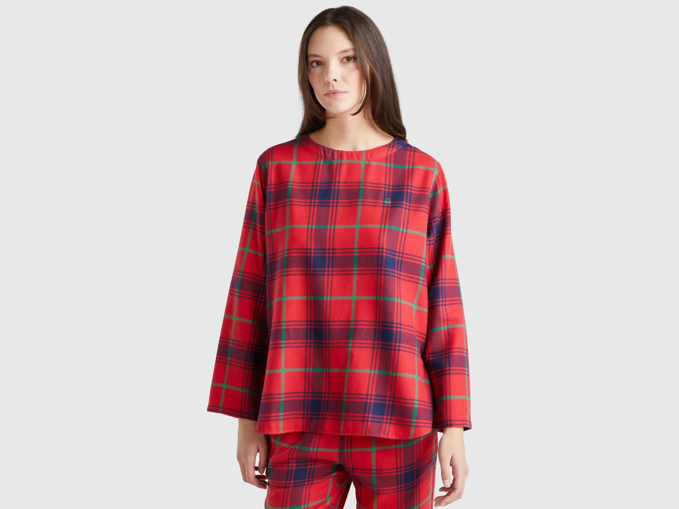 Check flannel top