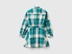 Check shirt dress