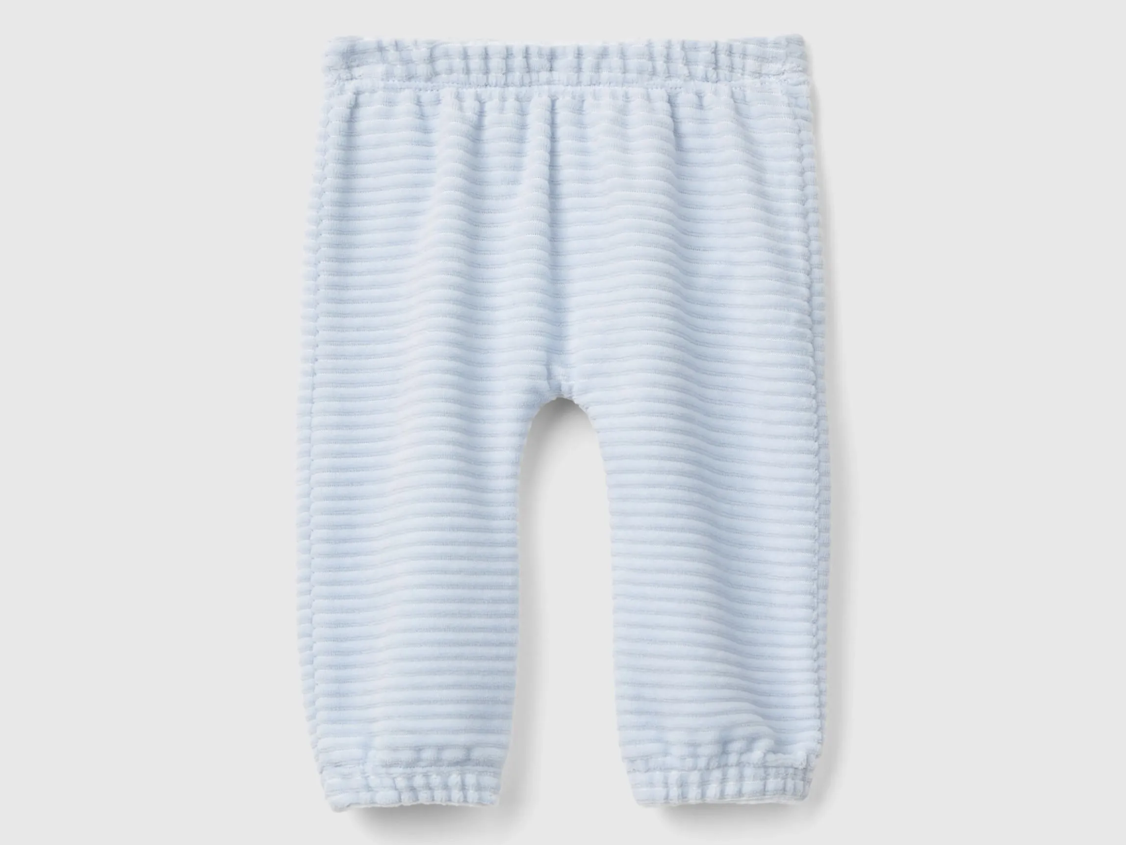 Chenille trousers with embroidery