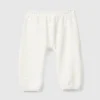 Chenille trousers with embroidery