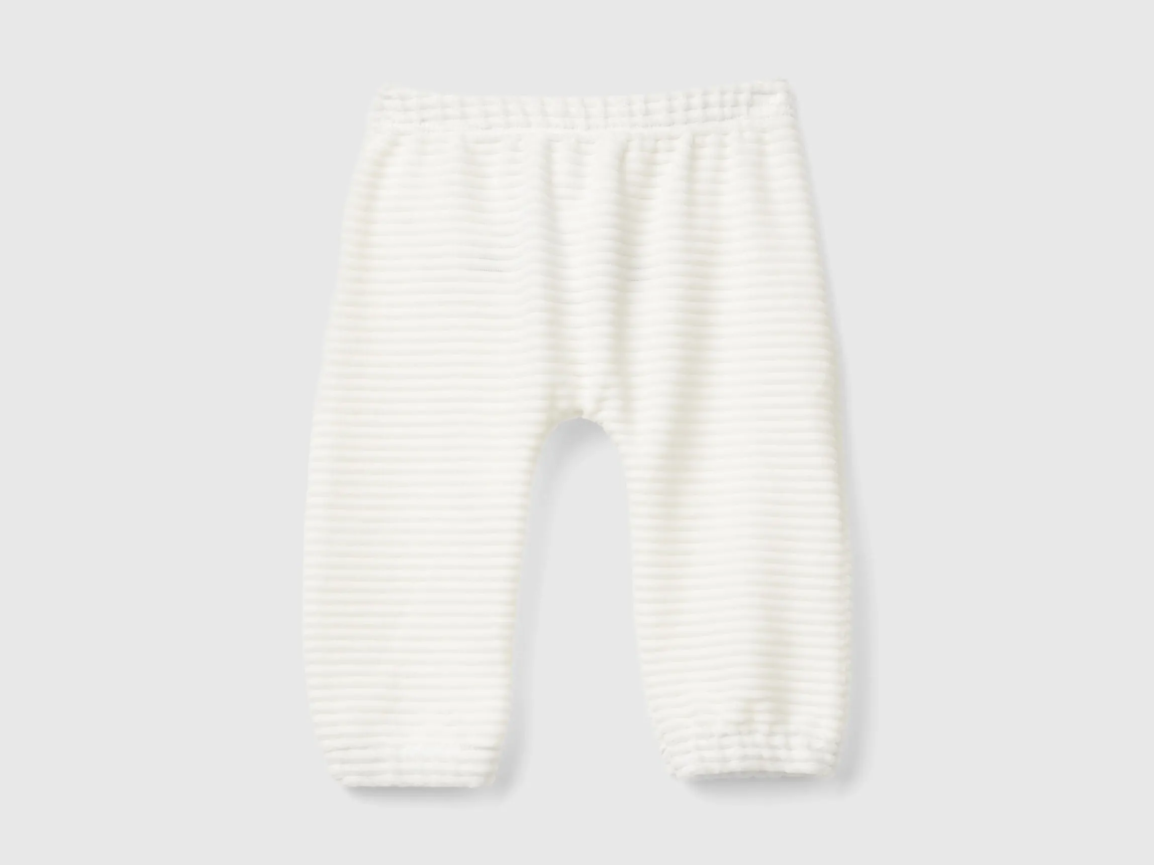 Chenille trousers with embroidery