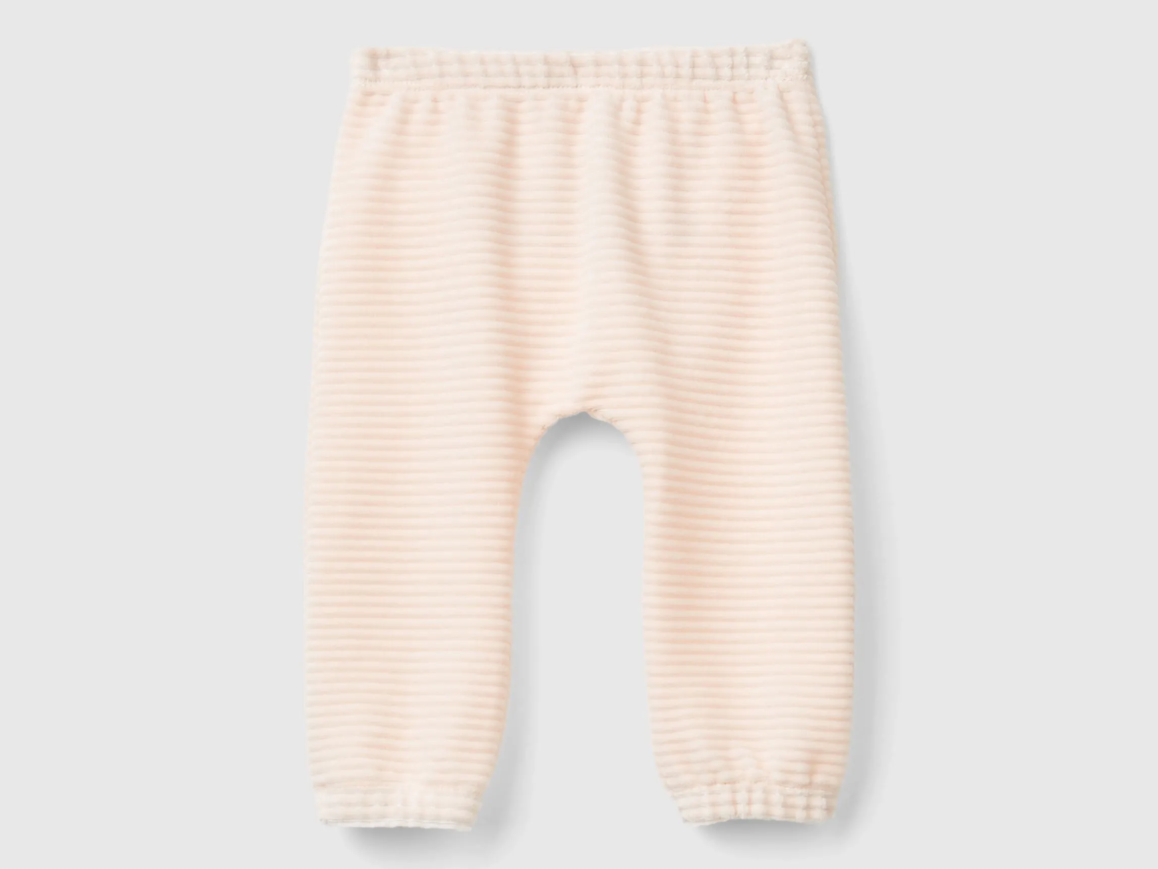 Chenille trousers with embroidery