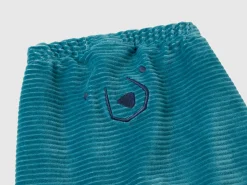 Chenille trousers with embroidery