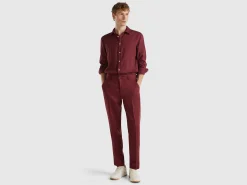 Chinos in pure linen