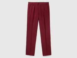 Chinos in pure linen