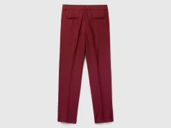 Chinos in pure linen