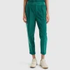 Chinos in velvet with stretch waist