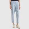 Chinos in velvet with stretch waist