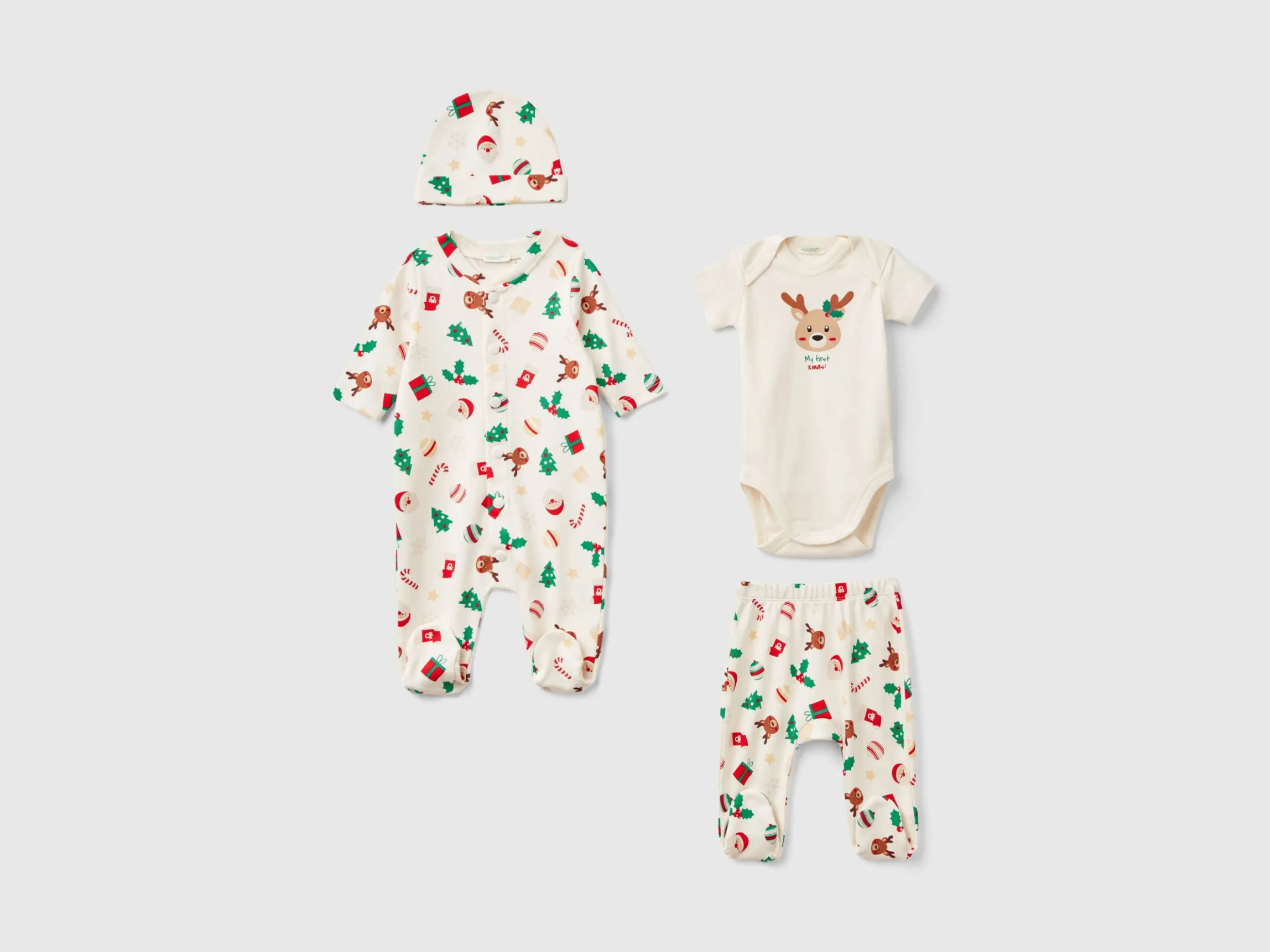 Christmas set in pure cotton