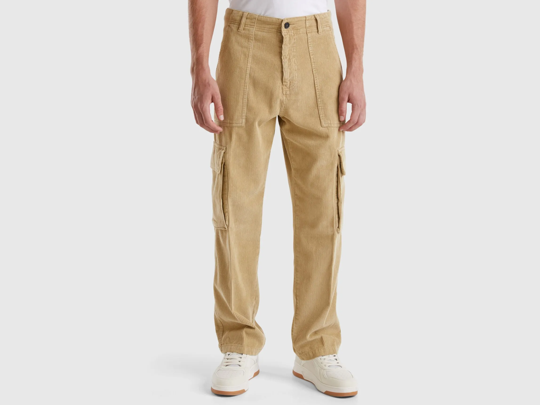 Corduroy cargo trousers
