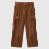 Corduroy cargo trousers