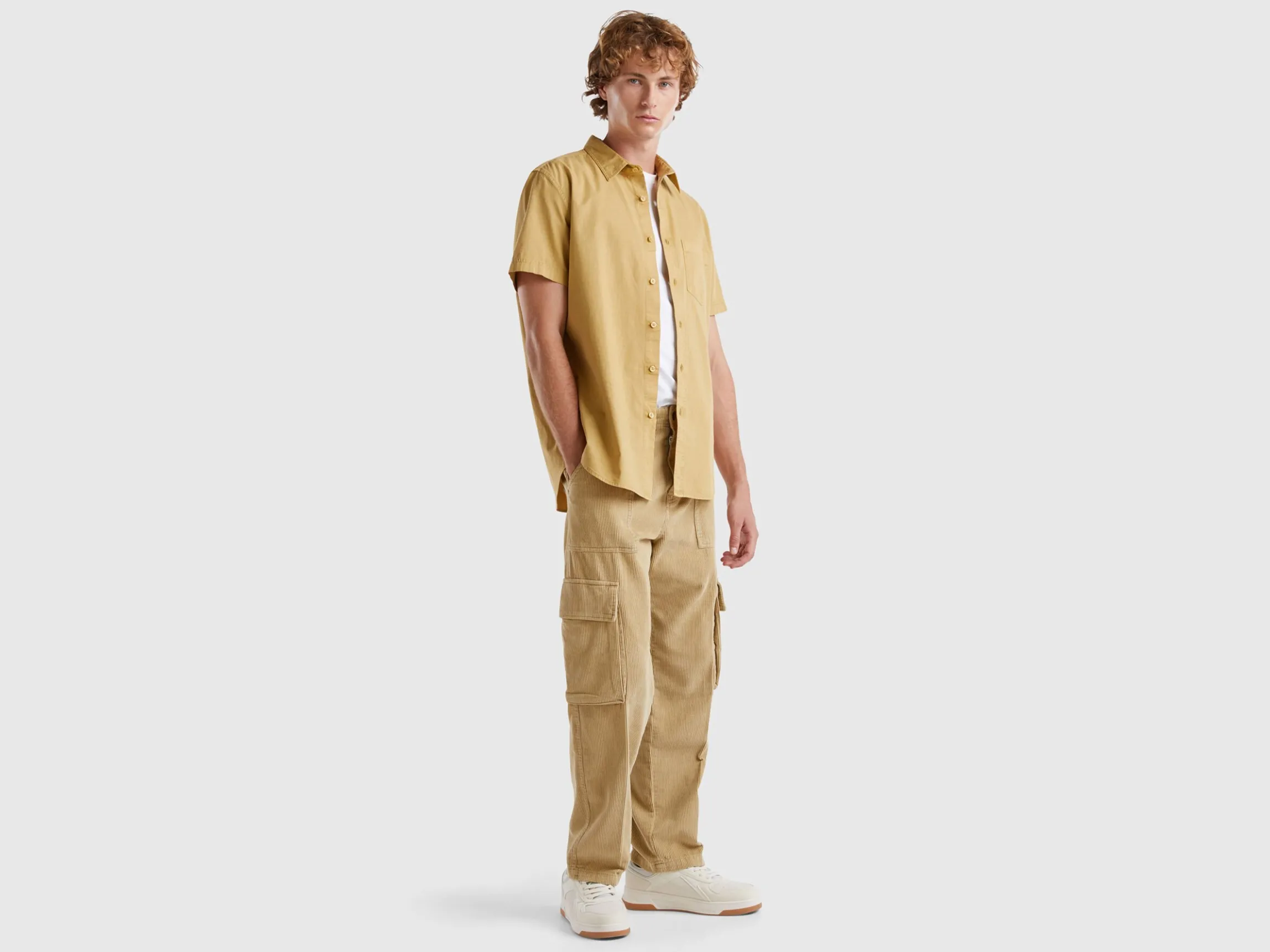 Corduroy cargo trousers