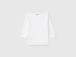 100% cotton boat neck sweater