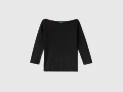 100% cotton boat neck sweater