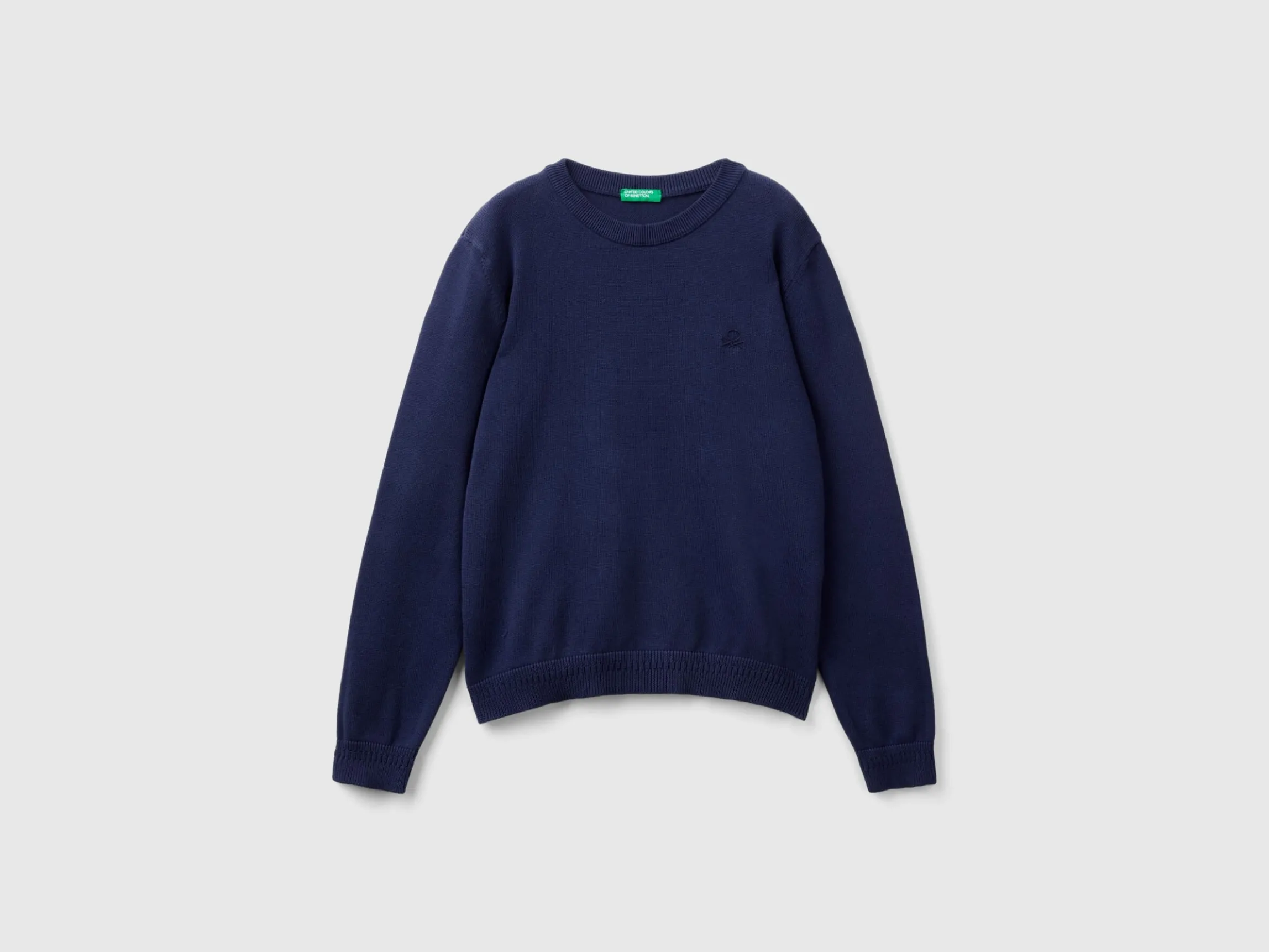 100% cotton crew neck sweater