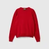 100% cotton crew neck sweater