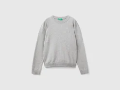 100% cotton crew neck sweater