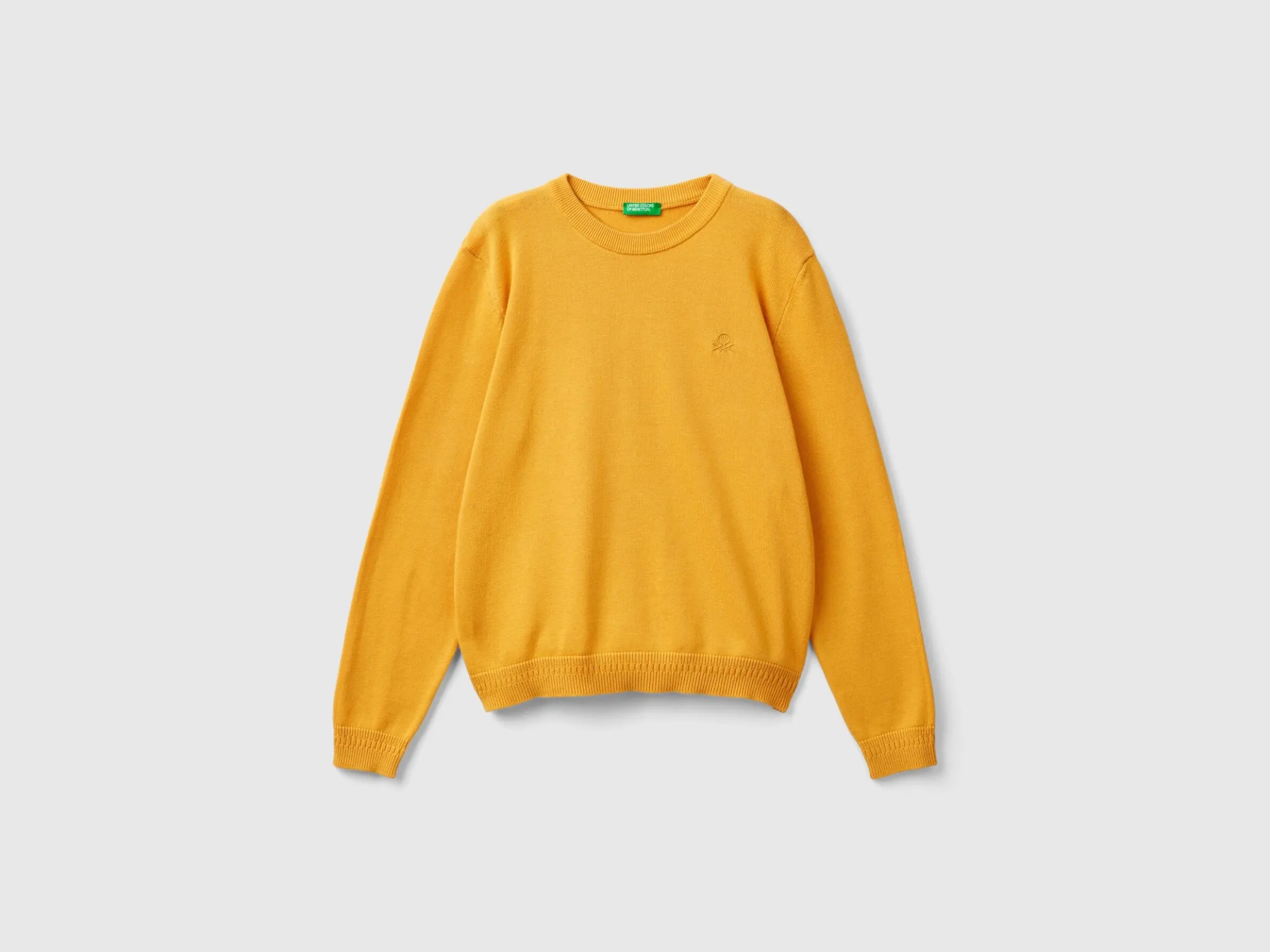100% cotton crew neck sweater