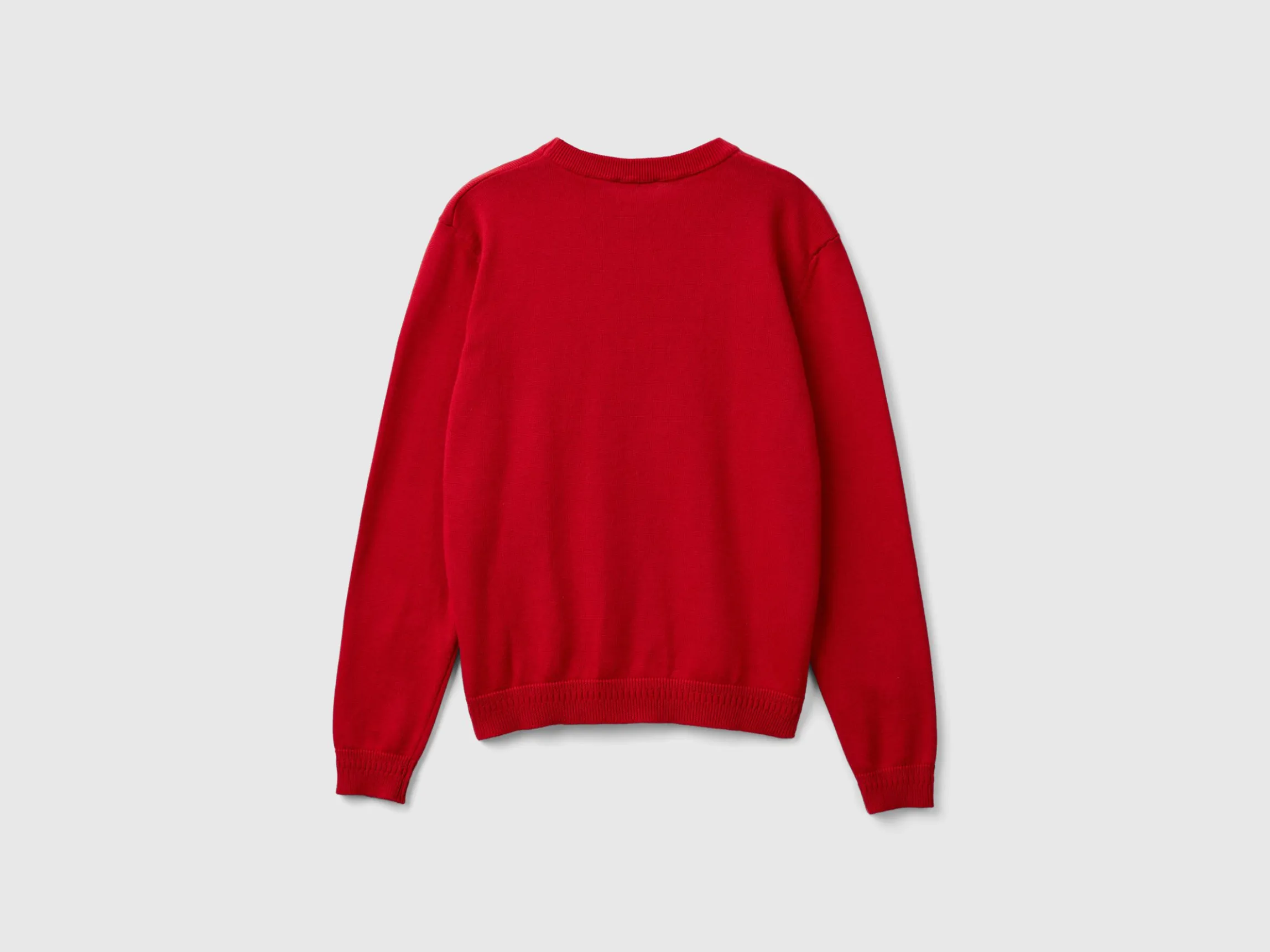 100% cotton crew neck sweater