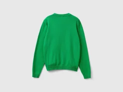 100% cotton crew neck sweater